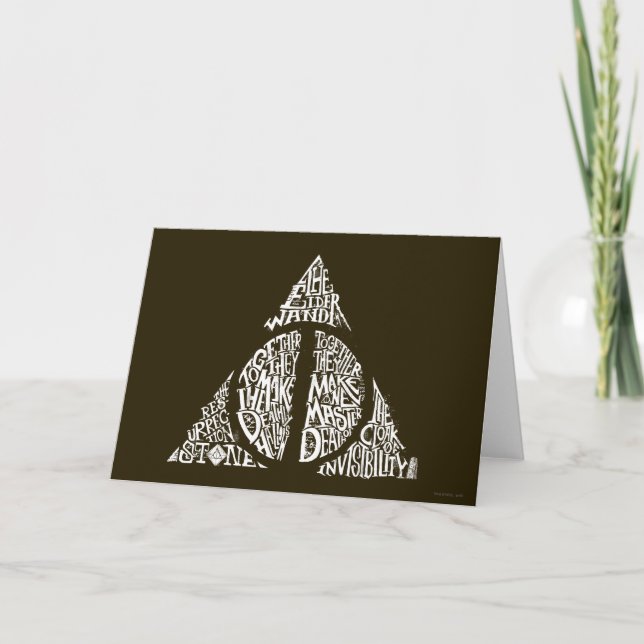 Carte Harry Potter Spell | HAUTEUR DE MORT Typographie G (Devant)