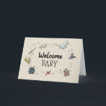 Carte HARRY POTTER™ Welcome Baby Félicitations<br><div class="desc">Célébrez l'arrivée magique d'un petit sorcier avec cette carte de félicitations sur le thème de Harry Potter. Avec des designs d'inspiration mondiale de Wizarding,  cette carte est le moyen parfait pour envoyer des voeux sincères aux nouveaux parents dans un style fantaisiste et charmant.</div>