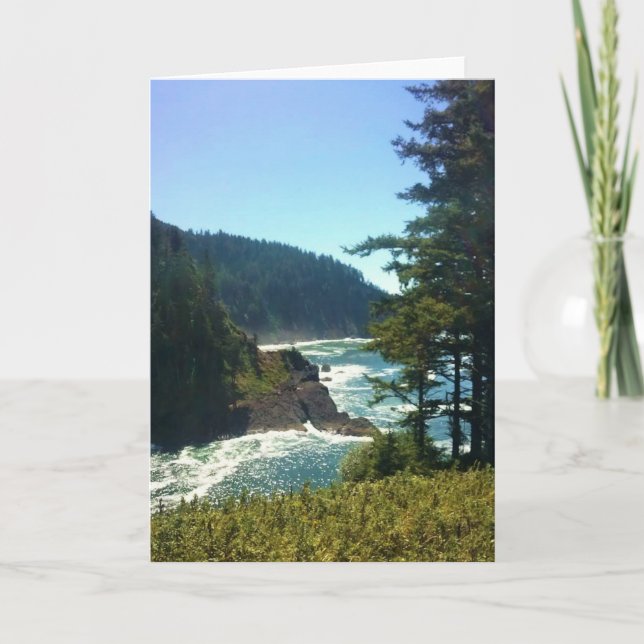 Carte Hart's Cove, côte de l'Oregon (Devant)