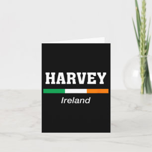 Carte Harvey Nom de famille irlandais Jour de la Saint P