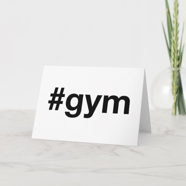 Carte Hashtag GYM (Devant)