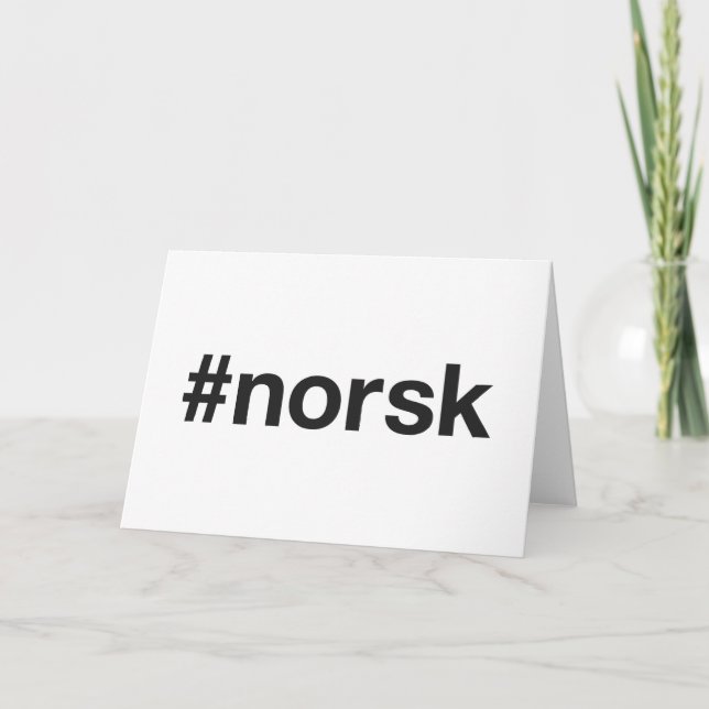 Carte Hashtag NORSK (Devant)