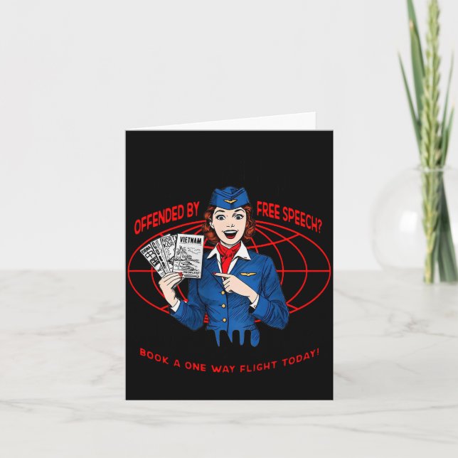 Carte Hate America Offended By Speech You Can Leave (on  (Devant)