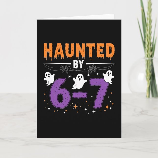 Carte Haunted 67 Numéro 67 Six Sept Meme  (Devant)