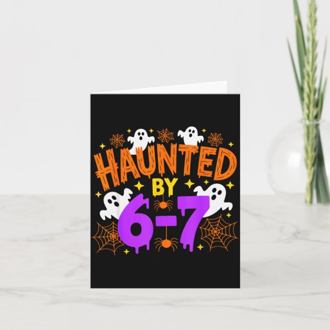 Carte Haunted By 67 Funny Six Seven Meme Halloween Costu (Devant)