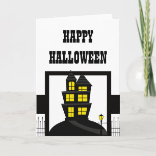 Carte Haunted House Halloween