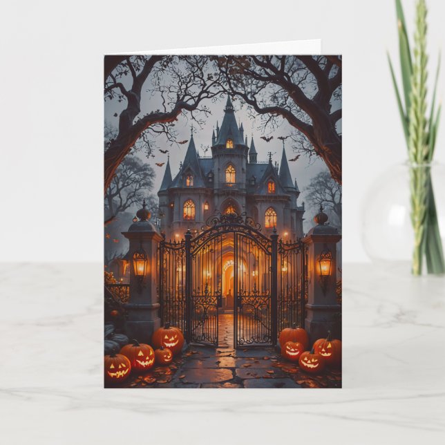 Carte Haunted Mansion Halloween (Devant)