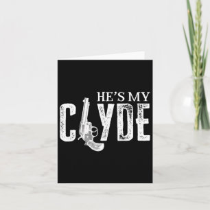 Carte Haut d'amour de couple assorti Bonnie Clyde pour l