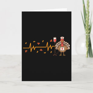 Carte Haut de blouse de Thanksgiving Infirmière Battemen