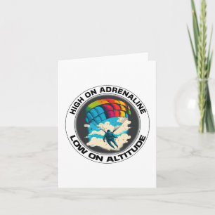 Carte Haut En Adrénaline, Bas En Altitude - Skydive