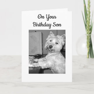 CARTE ****HAUTE TECHNOLOGIE*** SOUHAITE L'ANNIVERSAIRE F