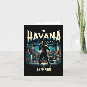 Carte Havana Champion Cubain Boxe Spirit City
