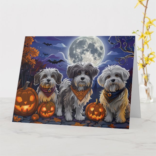 Carte Havanais Halloween Épouvantable (Fleur jaune)