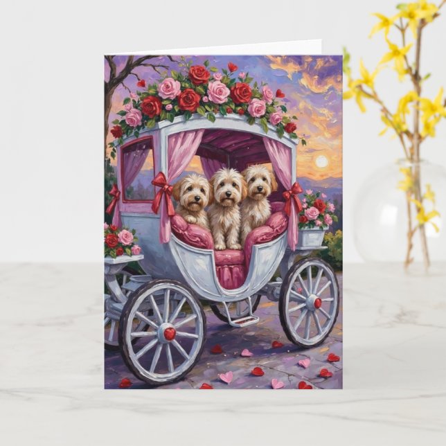 Carte Havanese Saint-Valentin  (Fleur jaune)