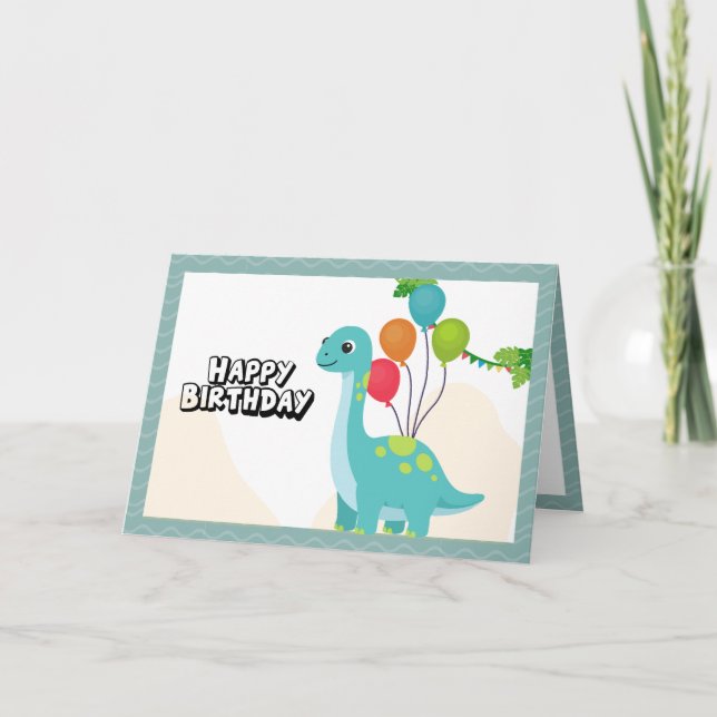 Carte Have a 'roar' of a good time Birthday (Devant)
