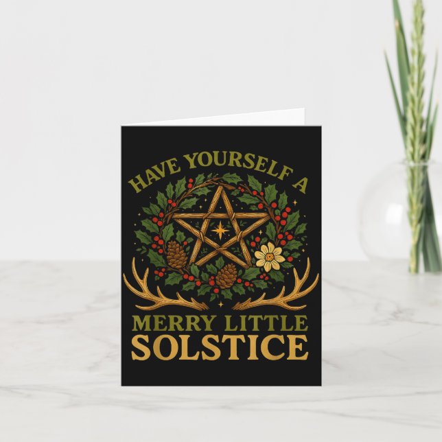 Carte Have Yourself A Merry Little Solstice Witchcore  (Devant)