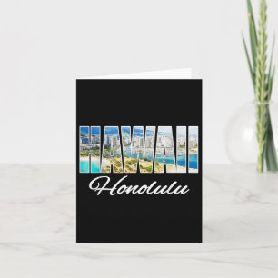 Carte Hawaii Honolulu Tee Beach Hawaii Island