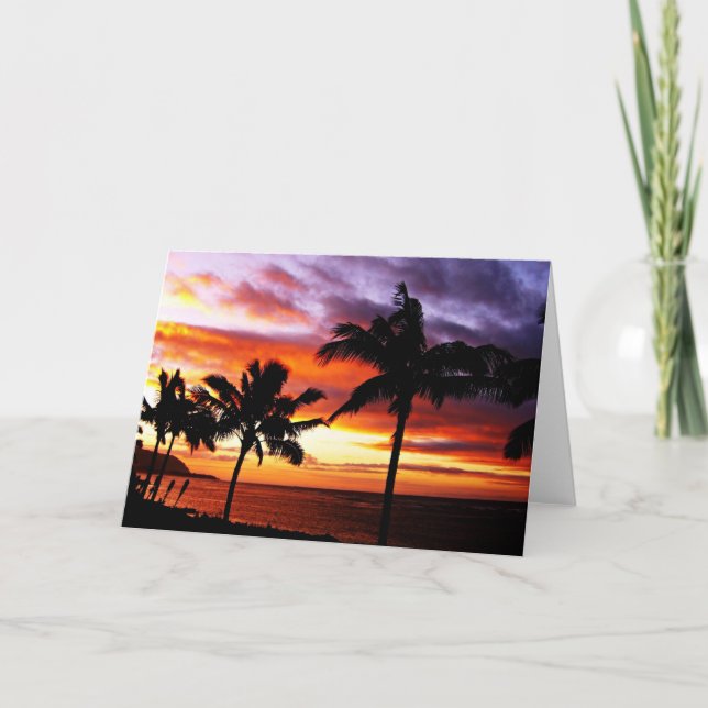 Carte Hawaii Sunset (Devant)