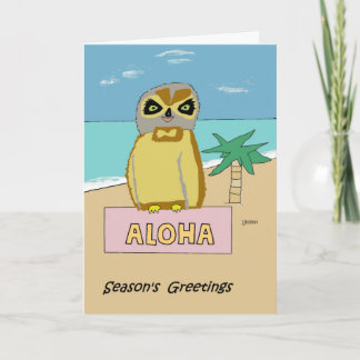 Carte Hawaiian Owl Holiday