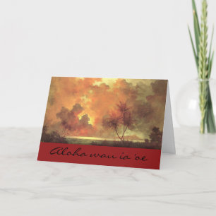 Carte Hawaiian Sunrise Valentine's Day