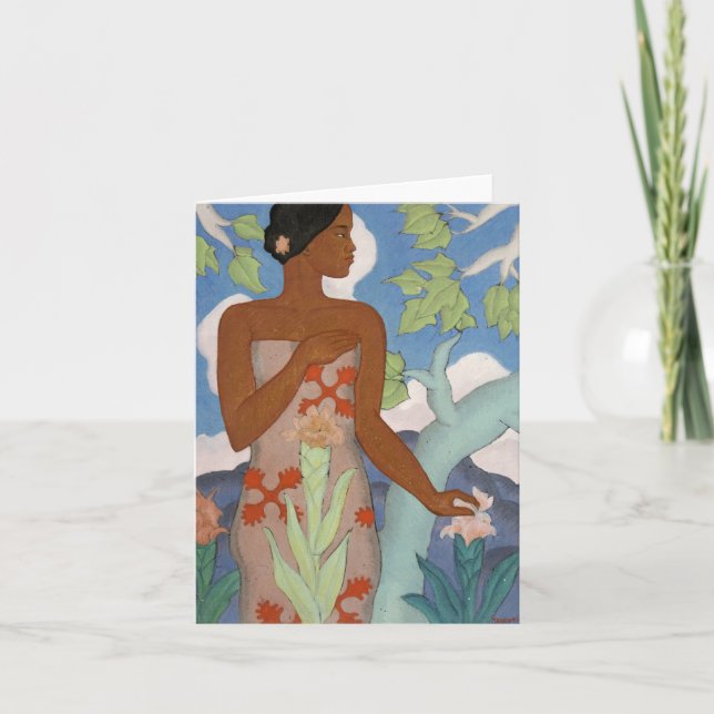 Carte 'Hawaiian Woman' - Arman Manookian Card (Devant)