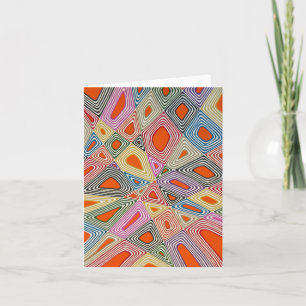 Carte Haywire in Orange Blank Notecard
