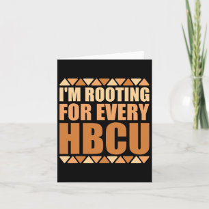 Carte Hbcu Black History Mois Je soutiens pour chaque Hb
