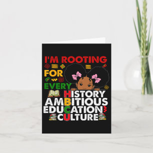 Carte Hbcu Je soutiens pour chaque Hbcu Black History Gr