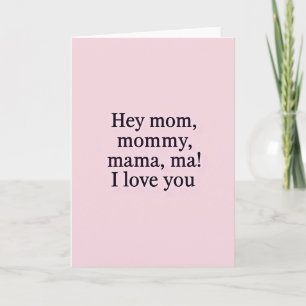 Carte "Hé Maman je t'aime"