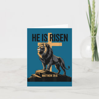 Carte He Risen Jesus Lion Judah Illustration
