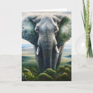 Carte Hé Toi, Je Dis Salut !   Eléphant mignon