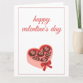 Carte Heart Chocolate Box Sweet Valentine’s Day