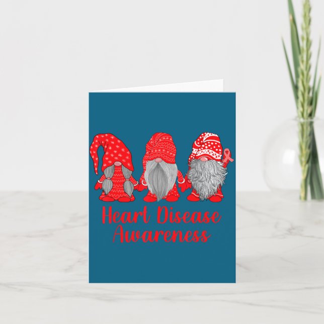 Carte Heart Disease Awareness Wear Red In February Famil (Devant)