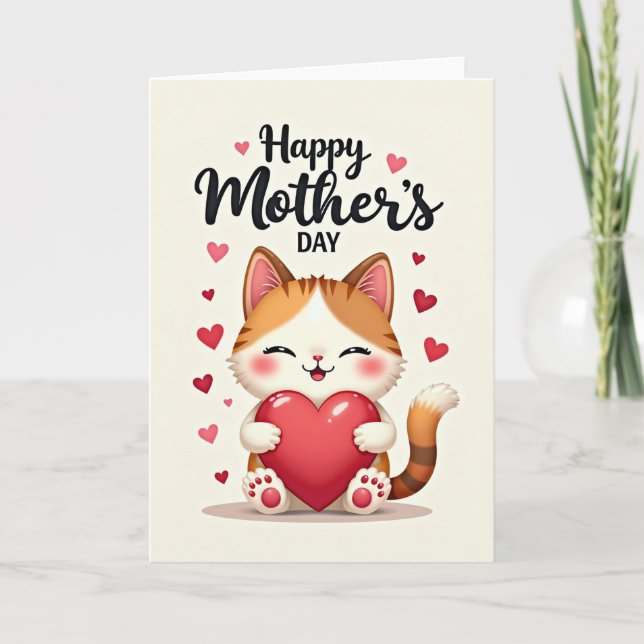 Carte Heart Image Loving Mothers Day Card (Devant)