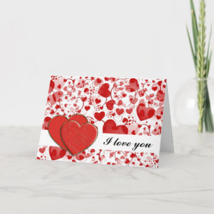Carte HEART motif ART 7 + Heart Duet + votre texte