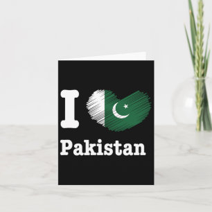 Carte Heart Pakistan Azadi Moubarak Dil Day Fier Ro