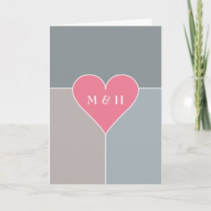 Carte Heart Pattern custom greeting card