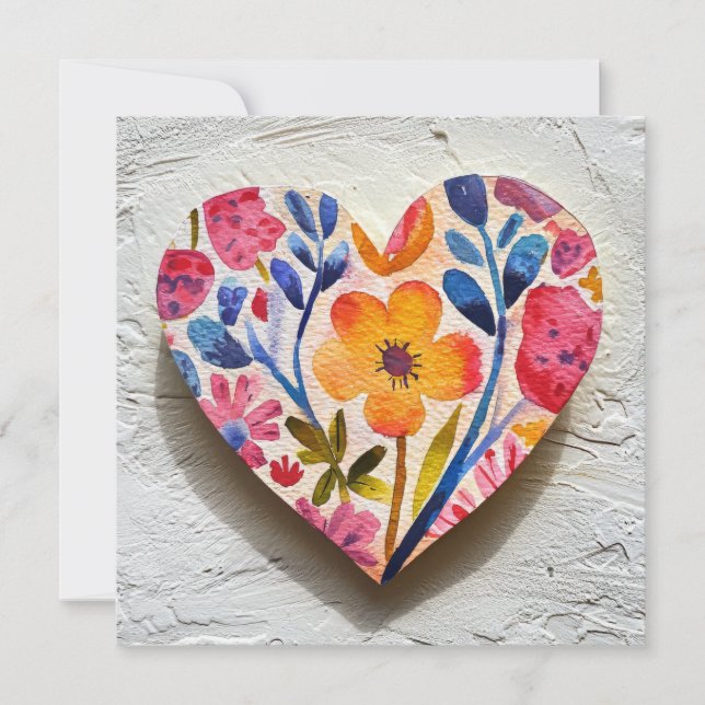 Carte Heart Valentine's Day (Devant)