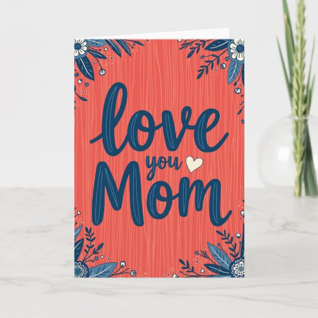 Carte Heartfelt Botanical Mom Card (Devant)
