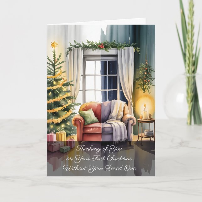 Carte Heartfelt Christmas Scene With Winter Contrast (Devant)