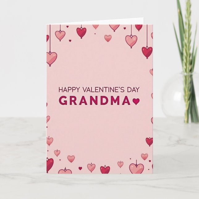 Carte Heartfelt Valentine Grandma Card (Devant)