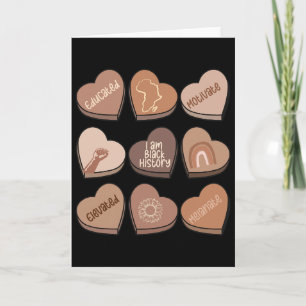 Carte Hearts Mois de l'histoire des Noirs Saint-Valentin