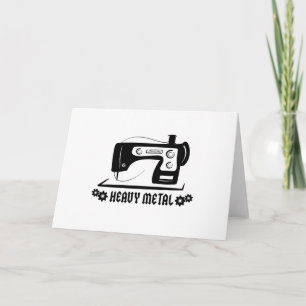 Carte Heavy metal blank greeting card