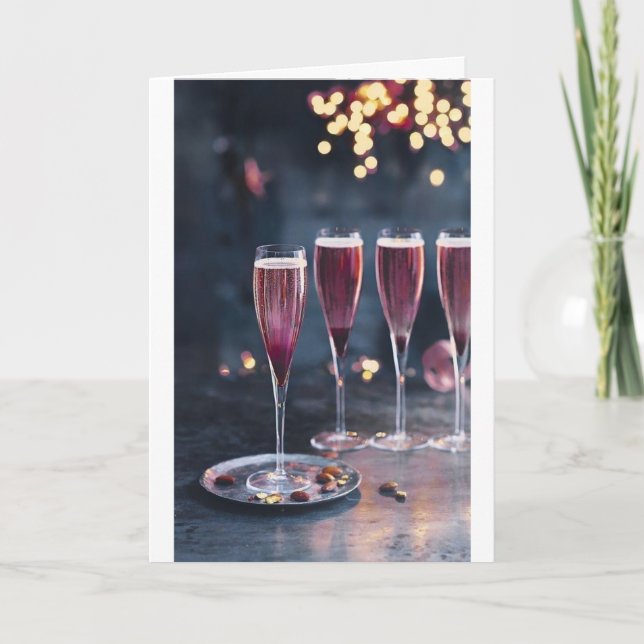 CARTE ***HÉBERGEMENTS EN VACANCES DE NOËL/NOUVELLE ANNÉE (Devant)