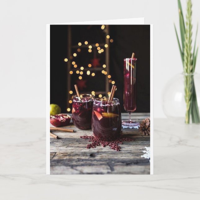 CARTE ***HÉBERGEMENTS EN VACANCES DE NOËL/NOUVELLE ANNÉE (Devant)