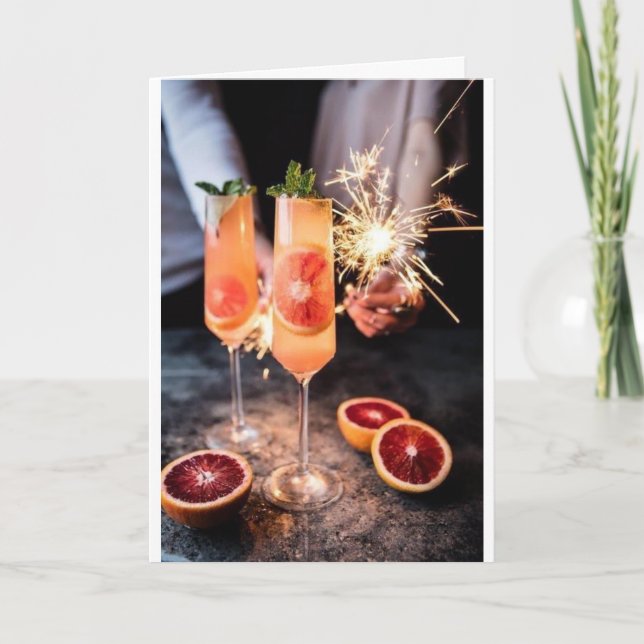 CARTE ***HÉBERGEMENTS EN VACANCES DE NOËL/NOUVELLE ANNÉE (Devant)