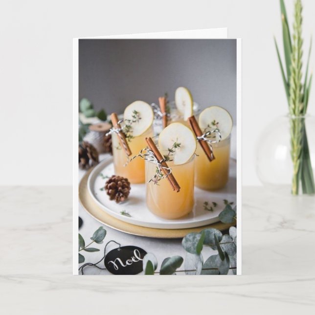 CARTE ***HÉBERGEMENTS EN VACANCES DE NOËL/NOUVELLE ANNÉE (Devant)