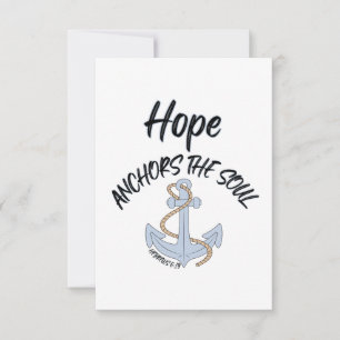 Carte Hébreux 6:19 KJV Bible Verse Salutation