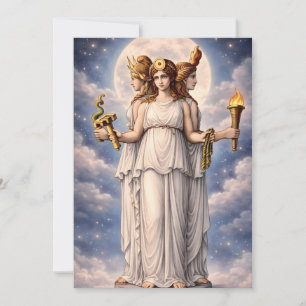 Carte Hécate Triple Déesse Art Lunaire Céleste – mythe