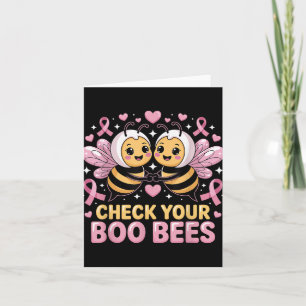 Carte Heck Your Boo Bees mignonne Cancer du Sein De